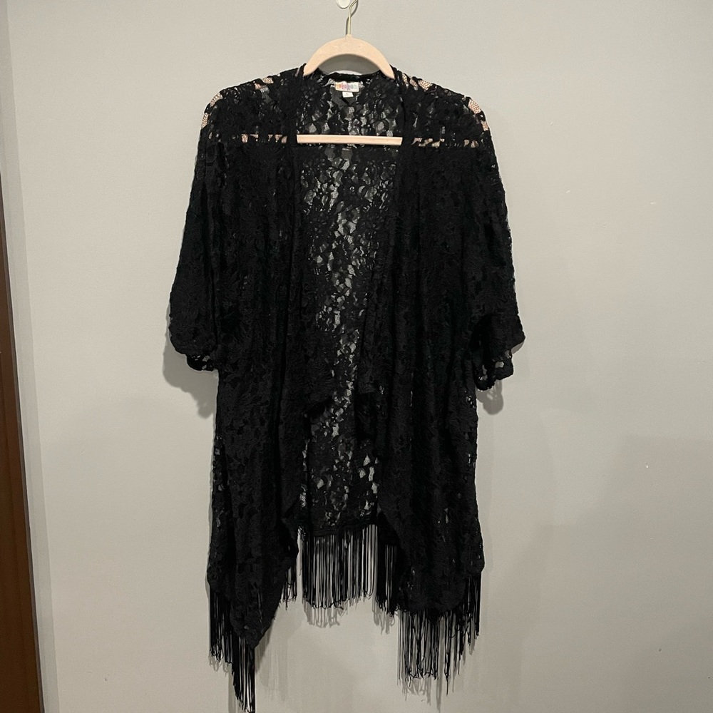 ✨BLACK LULAROE CARDIGAN/SWIM COVERUP✨